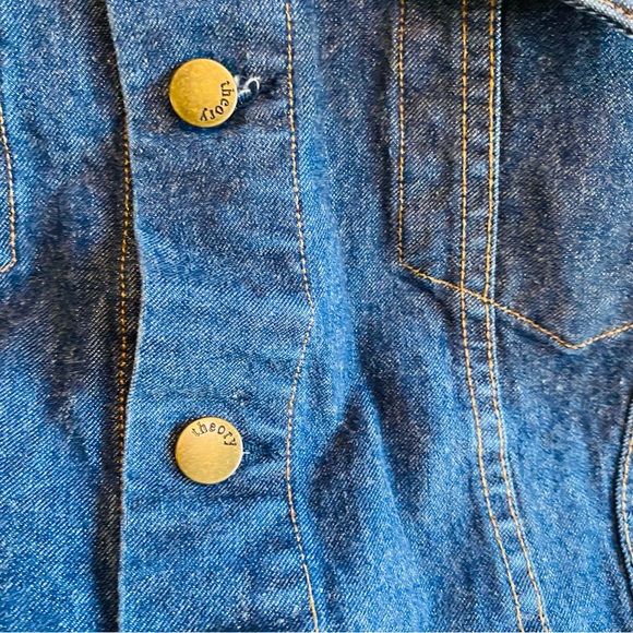 Theory Dark Denim Jacket - Picture 3 of 6